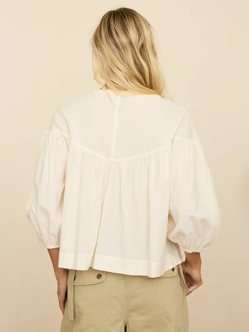 Lovelet Cream Eyelet Blouse