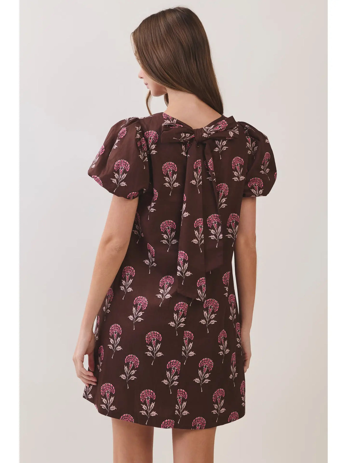 The Hazel Brown Printed Mini