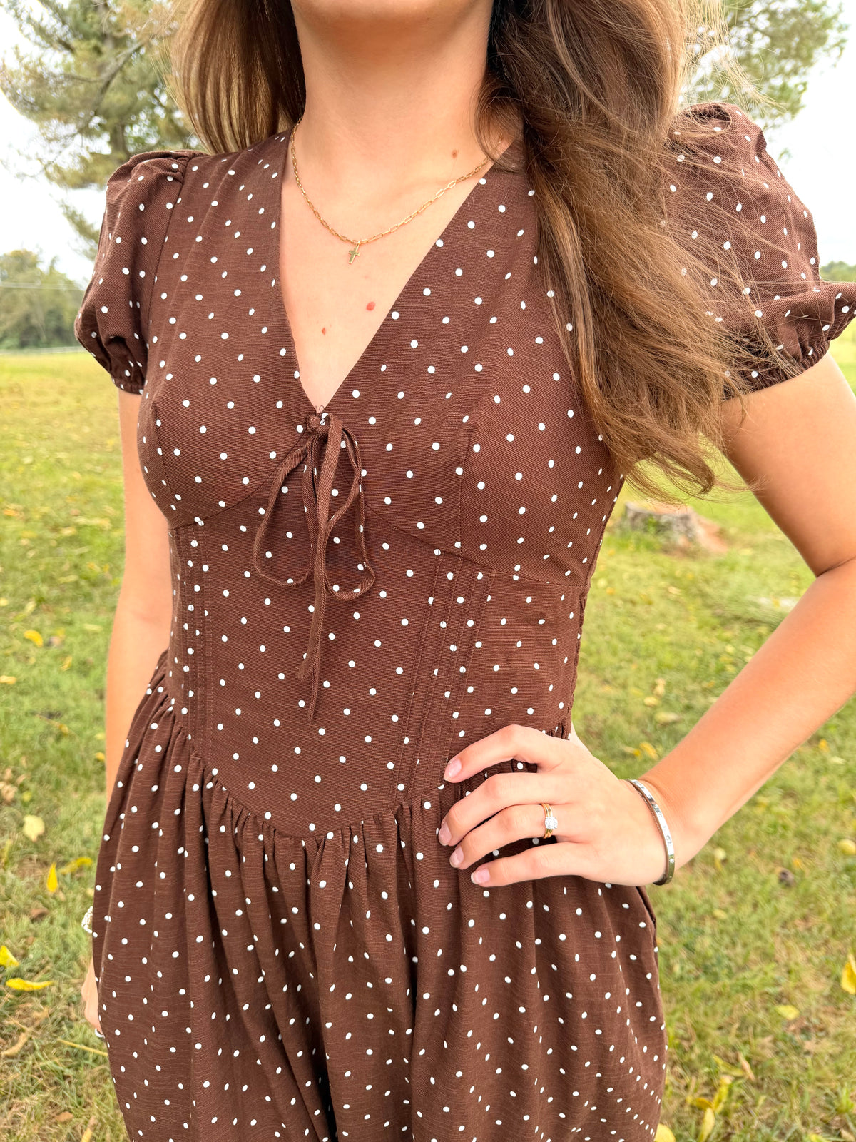Dottie Days Brown Midi