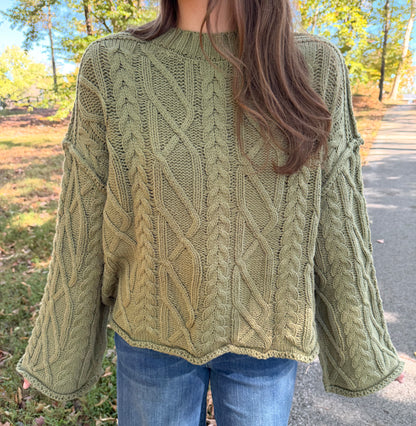 Matcha Moment Green Sweater