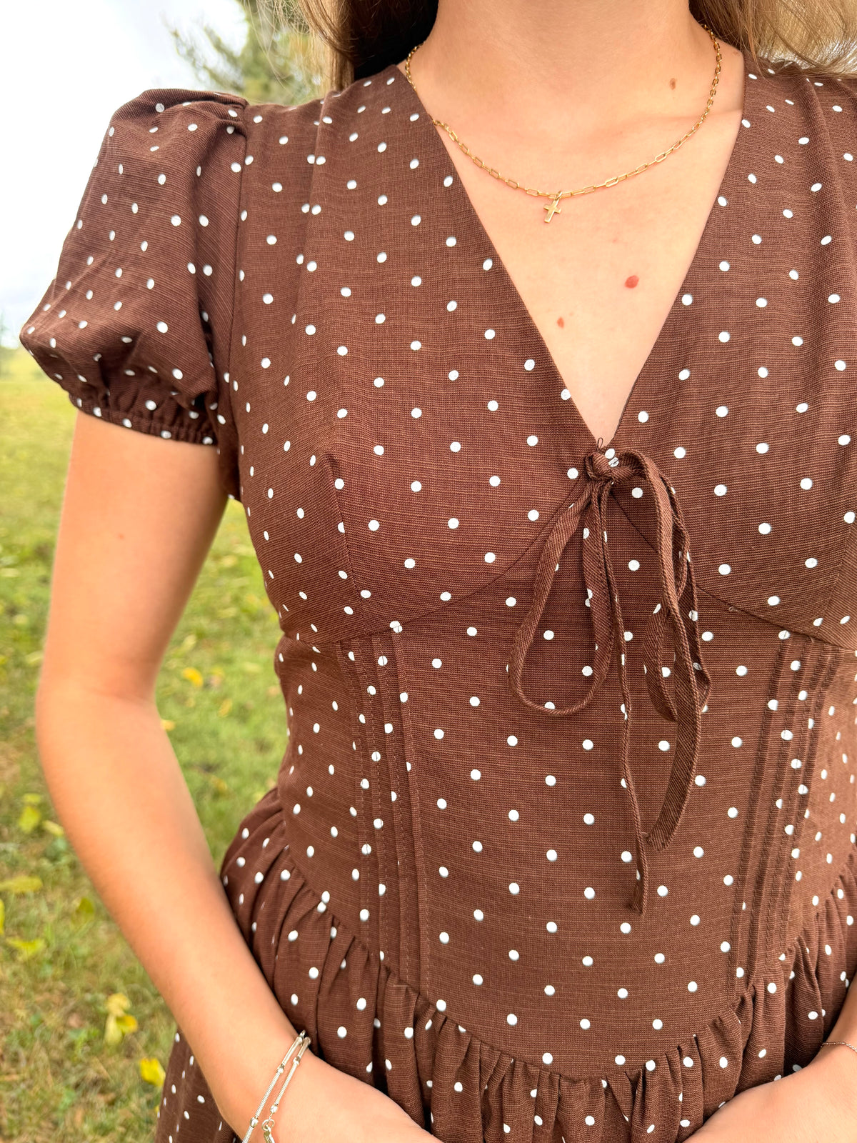 Dottie Days Brown Midi