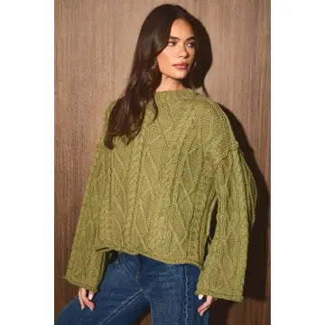 Matcha Moment Green Sweater