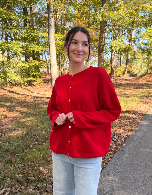 Cherry On Top Red Sweater