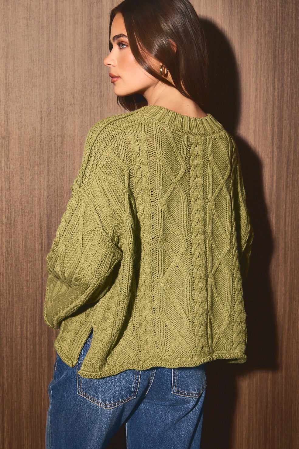 Matcha Moment Green Sweater