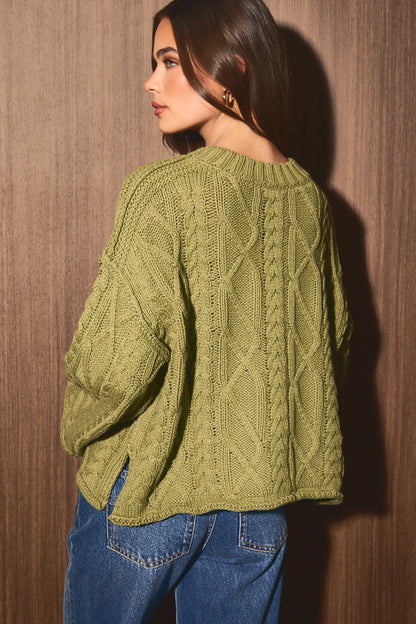 Matcha Moment Green Sweater