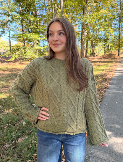 Matcha Moment Green Sweater