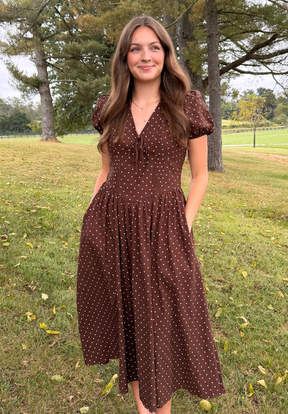 Dottie Days Brown Midi