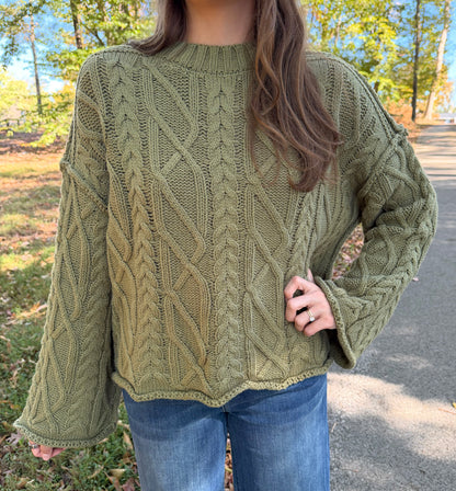 Matcha Moment Green Sweater