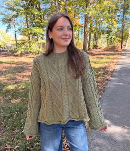 Matcha Moment Green Sweater
