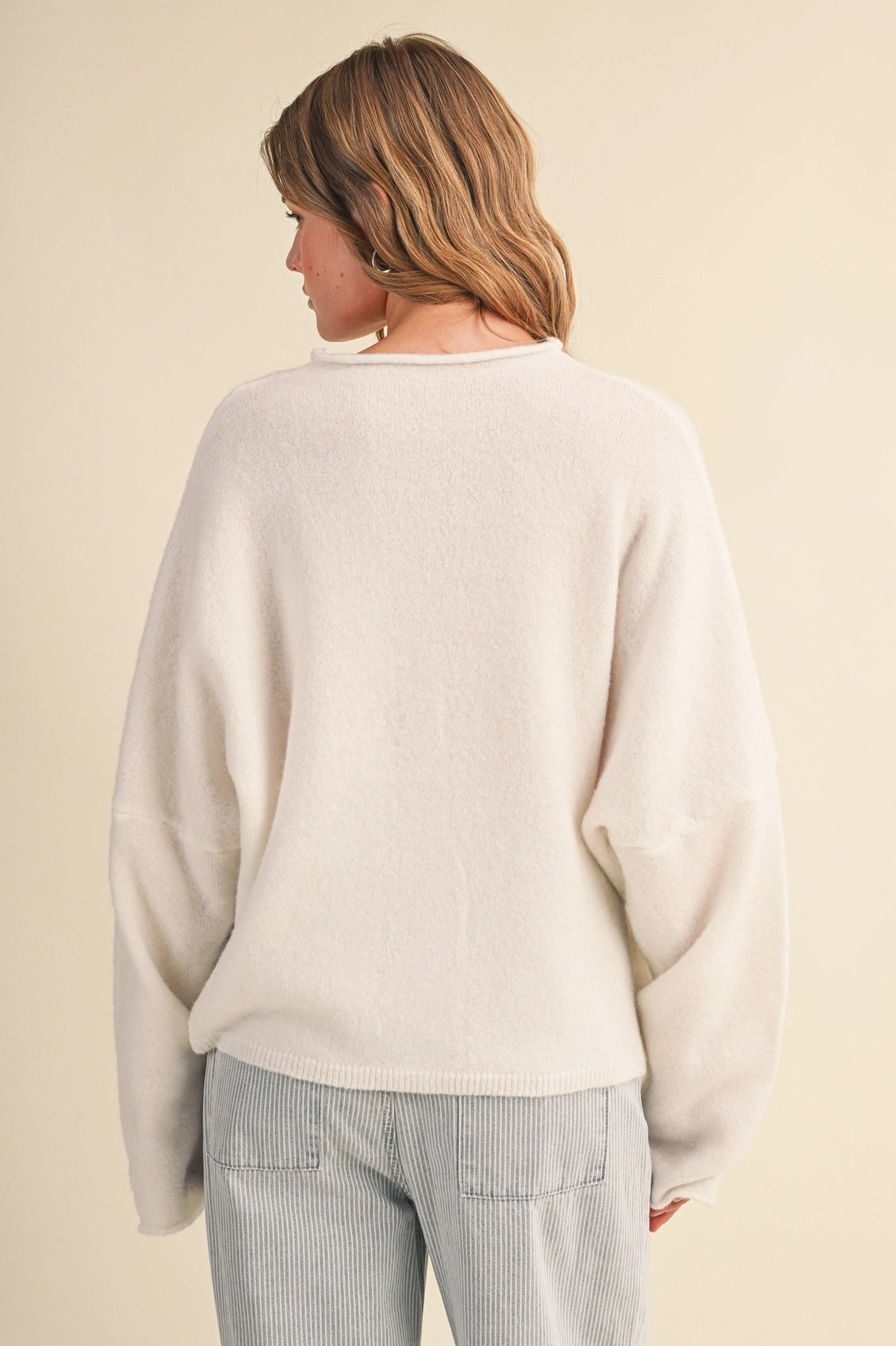 So Cozy Button Up Sweater - White